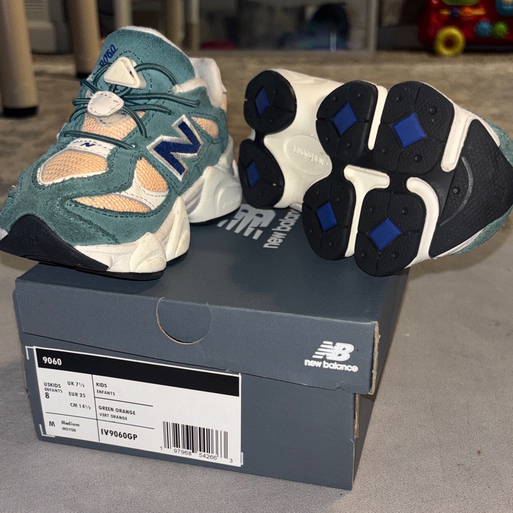 New Balance Kids' Sneakers - Teal and Peach